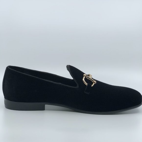 New Men\'s Black Dress Loafers